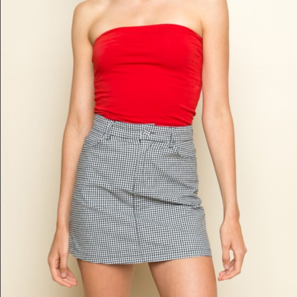 Brandy Melville Gingham Juliette Skirt